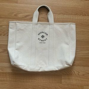 Tory Burch Mercer Street Beige Tote